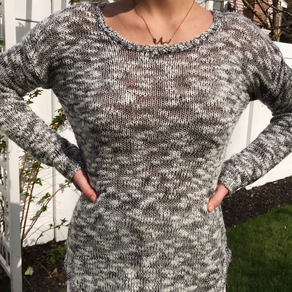 pink rose sweater